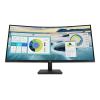 HP P34hc G4 - P-Series - LED-Monitor - gebogen - 86.36 cm (34") - 3440 x 1440 WQHD @ 60 Hz - VA - 250 cd / m² - 3500:1 - 5 ms - HDMI, DisplayPort, USB-C - Lautsprecher - Schwarz - mit HP 5 Jahre Vor-Ort-Hardware-Support am nächsten Werktag für Standard