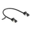 Delock - Netzwerkkabel - RJ-45 (M) zu RJ-45 (M) - 25 cm - U / FTP - CAT 8.1 - ohne Haken - Schwarz