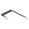 Delock - Telefonkabel - RJ-11 (M) zu RJ-45 (M) - 1 m - gewickelt - Schwarz