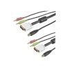 6 ft 4-in-1 USB DVI KVM Cable with Audio