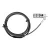Targus DEFCON Compact Combo Cable Lock - Sicherheitskabelschloss - Schwarz - 1.98 m