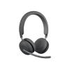 Logitech Zone Wireless 2 UC - Headset - On-Ear - Bluetooth - kabellos - aktive Rauschunterdrückung - Adapter USB-C via Bluetooth - Graphite - optimiert für UC
