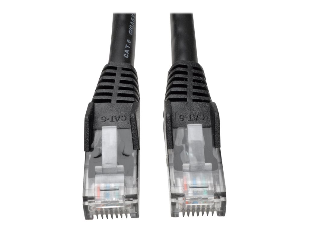 Eaton Tripp Lite Series Cat6 Gigabit Snagless Molded (UTP) Ethernet Cable (RJ45 M / M), PoE, Black, 15 ft. (4.57 m) - Patch-Kabel - RJ-45 (M) zu RJ-45 (M) - 4.57 m - UTP - CAT 6 - geformt, ohne Haken, verseilt - Schwarz