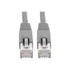 Eaton Tripp Lite Series Cat6a 10G Snagless Shielded STP Ethernet Cable (RJ45 M / M), PoE, Gray, 6 ft. (1.83 m) - Patch-Kabel - RJ-45 (M) zu RJ-45 (M) - 1.8 m - STP - CAT 6a - IEEE 802.3at - ohne Haken, verseilt - Grau