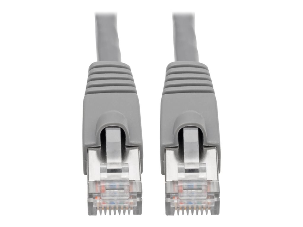 Eaton Tripp Lite Series Cat6a 10G Snagless Shielded STP Ethernet Cable (RJ45 M / M), PoE, Gray, 6 ft. (1.83 m) - Patch-Kabel - RJ-45 (M) zu RJ-45 (M) - 1.8 m - STP - CAT 6a - IEEE 802.3at - ohne Haken, verseilt - Grau