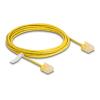 Delock RJ45 Netzwerkkabel Cat.6 UTP Ultra Slim 3 m gelb mit kurzen Steckern