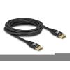 Delock DisplayPort Kabel 8K 60 Hz 5 m schwarz Metall