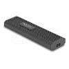 Delock - Speichergehäuse - external, tool free - M.2 - M.2 Card (PCIe NVMe & SATA) - USB-C - Schwarz