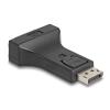 Delock - Videoadapter - Dual Link - DisplayPort (M) zu DVI-I (W) schraubbar - DisplayPort 1.1 - Passiv - Schwarz