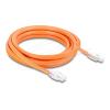 Delock - Patch-Kabel - RJ-45 (M) zu RJ-45 (M) - 3 m - 7.8 mm - S / FTP - CAT 8.1 - geformt, ohne Haken - orange