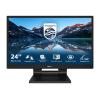 Philips 242B9T - LED-Monitor - 61 cm (24") - Touchscreen - 1920 x 1080 Full HD (1080p) @ 60 Hz - IPS - 250 cd / m² - 1000:1 - 5 ms - HDMI, DVI-D, VGA, DisplayPort - Lautsprecher - Black Texture