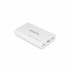 DICOTA - Netzteil - Universal - 65 Watt - PD 3.0, QC 4.0+ - 3 Ausgabeanschlussstellen (2 x USB-C, USB) - auf Kabel: USB-C - weiß