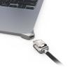 Compulocks Ledge Lock Adapter for MacBook Air 15" M2-M4 with Keyed Cable Lock Silver - Sicherheitskit - Schlüsselschloss