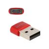 Delock - USB-Adapter - USB (M) zu 24 pin USB-C (W) - USB 2.0 - 5 V - 3 A - Rot