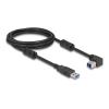 Kabel Typ-A Stecker zu Typ-B 90°, USB 5 Gbps, 2 m, Daten, Funk Netzwerk