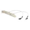 StarTech.com 2 Port USB 2.0 Low Profile Slotblech - Buchse - USB-Konsole - USB (W) zu Inline, 5-polig (W)