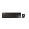 CHERRY DW 9100 SLIM - Tastatur-und-Maus-Set - kabellos - 2.4 GHz, Bluetooth 4.2 - QWERTY - US mit Euro-Symbol - Tastenschalter: CHERRY SX - schwarz / bronze