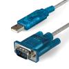 StarTech.com USB 2.0 auf Seriell Adapter Kabel - USB zu RS232 / DB9 Schnittstellen Konverter - Stecker / Stecker 0,9m - Serieller Adapter - USB 2.0 - RS-232