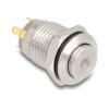Delock Drucktaster zum Einbau 12 mm 4 x Lötanschluss LED grüner Punkt