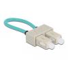 Delock LWL Loopback Adapter SC / OM3 Multimode beige