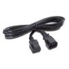 HP 10A IEC C13-C14 Jumper (Power) Kabel, zum Anschluss von Geräten (Server, etc.) an die PDU oder an die USV, 2.0 Meter (1er Pack)