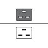 HP 16A IEC C19-C20 Jumper (Power) Kabel,  zum Anschluss von Geräten (Server, etc.) an die PDU oder an die USV, 2.0 Meter (1er Pack)