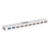 Eaton Tripp Lite series 10-Port USB 3.0 / USB 2.0 Combo Hub - USB Charging, 2 USB 3.0 & 8 USB 2.0 Ports - Hub - 2 x SuperSpeed USB 3.0 + 8 x USB 2.0 - Desktop