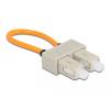 Delock LWL Loopback Adapter SC / OM1 Multimode beige