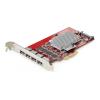 StarTech.com - USB-Adapter - PCIe 3.0 x4 Low-Profile - USB 3.2 Gen 2 x 4 - Rot - TAA-konform