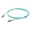AddOn 3m LC OM4 Aqua Patch Cable - Patch-Kabel - LC / PC Multimode (M) zu LC / PC Multimode (M) - 3 m - Glasfaser - Duplex - 50 / 125 Mikrometer - OM4 - halogenfrei - Aquamarin