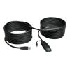 Eaton Tripp Lite Series 10M USB 3.0 SuperSpeed Active Extension Repeater Cable M / F 33ft 33' 10 Meter - USB-Verlängerungskabel - USB Typ A (W) zu USB Typ A (M) - USB 3.0 - 10 m - aktiv - Grau