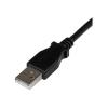 StarTech.com 2m USB 2.0 A auf B Kabel rechts gewinkelt - St / St - USB Druckerkabel - USB-Kabel - USB Typ B (M) zu USB (M) - USB 2.0 - 2 m - 90° Stecker - Schwarz
