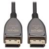 Eaton Tripp Lite Series DisplayPort Active Optical Cable (AOC) - UHD 8K 60 Hz, HDR, CL3 Rated, Black, 15 m (49 ft.) - DisplayPort-Kabel - DisplayPort (M) zu DisplayPort (M) - DisplayPort 1.4 - 15 m - Active Optical Cable (AOC), unterstützt 8K UHD (76