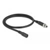 Delock DC Verlängerungskabel 5,5 x 2,1 mm Stecker zu Buchse verschraubbar