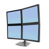 Ergotron 4facher (2x2) Monitor Stand schwarz