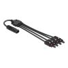 Delock - Solarkabel - DL4 (M) zu DL4 (W) - 1000 V - 50 cm - Schnappverschluss - Schwarz