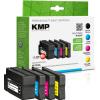 KMP MULTIPACK H166VX - 4er-Pack - Hohe Ergiebigkeit - Schwarz, Gelb, Cyan, Magenta - kompatibel - Tintenpatrone (Alternative zu: HP F6U16AE, HP F6U17AE, HP F6U18AE, HP L0S70AE) - für HP PageWide Managed P55250, PageWide Pro 452, 477, 552, 577, MFP 47