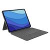 Logitech Combo Touch - Tastatur und Foliohülle - mit Trackpad - hintergrundbeleuchtet - Apple Smart connector - QWERTY - US International - Oxford Gray - für Apple 12.9-inch iPad Pro (5. Generation)
