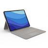 Logitech Combo Touch - Tastatur und Foliohülle - mit Trackpad - hintergrundbeleuchtet - Apple Smart connector - QWERTY - US International - Sand - für Apple 12.9-inch iPad Pro (5. Generation)