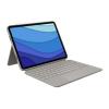 Logitech Combo Touch - Tastatur und Foliohülle - mit Trackpad - hintergrundbeleuchtet - Apple Smart connector - QWERTY - GB - Sand - für Apple 11-inch iPad Pro (1. Generation, 2. Generation, 3. Generation)