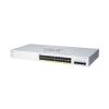 Cisco CBS220-24FP-4G managed Layer2 Switch: - 16x10 / 100 / 1000 Base-T (RJ45) + 4x1GE SFP Uplink Ports, - Switching Capacity:56Gbps, incl. rack-&wallmount Kit, - kein stacking, liefert 382W PoE+,