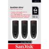 SanDisk Ultra - USB-Flash-Laufwerk - 64 GB - USB 3.0 (Packung mit 3)