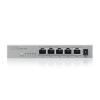 Zyxel XMG-100 Series XMG-105 - Switch - nicht verwaltet - 5 x 100 / 1000 / 2.5G + 1 x Gigabit SFP / 10 Gigabit SFP+ - Desktop, wandmontierbar