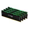 Kingston FURY Renegade RGB - DDR4 - Kit - 32 GB: 4 x 8 GB - DIMM 288-PIN - 1600 MHz / PC4-25600 - CL16 - 1.35 V - ungepuffert - non-ECC - Schwarz