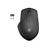 HP 285 Silent - Maus - ergonomisch - optisch - kabellos - 2.4 GHz - kabelloser Empfänger (USB)