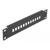 Delock 10 Zoll LWL Patchpanel 12 Port für SC Simplex / LC Duplex 1 HE schwarz