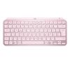 Logitech MX Keys Mini - Tastatur - hinterleuchtet - kabellos - Bluetooth - QWERTY - USA - rosé