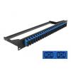 Delock 19 Zoll LWL Patchpanel 24 Port SC Duplex blau