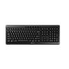 CHERRY STREAM KEYBOARD WIRELESS - Tastatur - kabellos - 2.4 GHz - US International - Tastenschalter: CHERRY SX - Schwarz