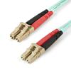 StarTech.com Aqua OM4 Duplex Multimode Fiber - 2m / 6 ft - 100 Gb - 50 / 125 - OM4 Fiber - LC to LC Fiber Patch Cable (450FBLCLC2) - Netzwerkkabel - LC Multi-Mode (M) zu LC Multi-Mode (M) - 2 m - Glasfaser - Duplex - 50 / 125 Mikrometer - OM4 - Aquamarin